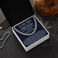 To My Man, Promise Necklace - Cuban Link Chain