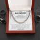 TO MY BOYFRIEND PROMISE NECKLACE - CUBAN LINK CHAIN