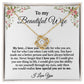 To My Beautiful Wife - Love Knot Necklace