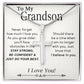 Grandson Gift - Stainless Steel Cross Necklace